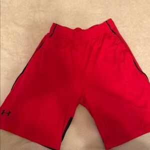 Under Armour Men's Vibrant Red Athletic Shorts